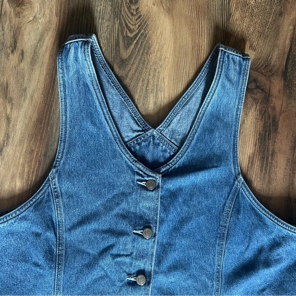 90s Tweety & Sylvester Looney Tunes Denim Maxi Dress - Picture 6 of 7